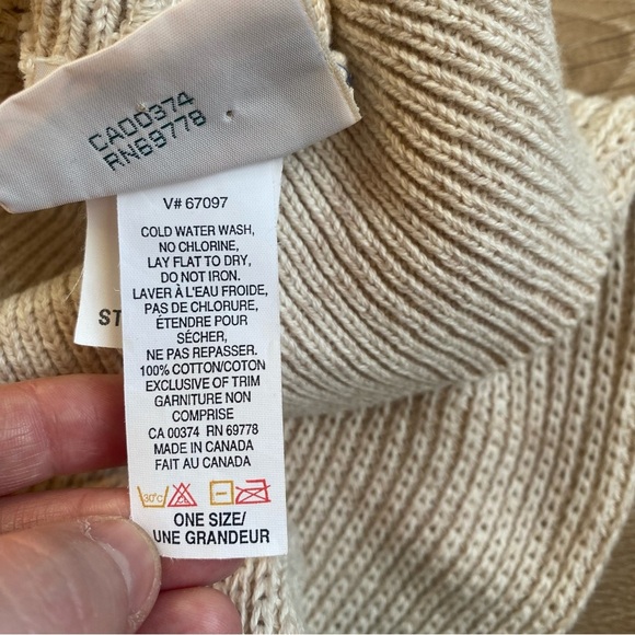 Vintage Northern Reflections Poncho fringe one size cotton cardigan - Picture 9 of 12